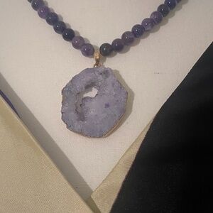 Amethyst Necklace Handmade Amethyst Pendent